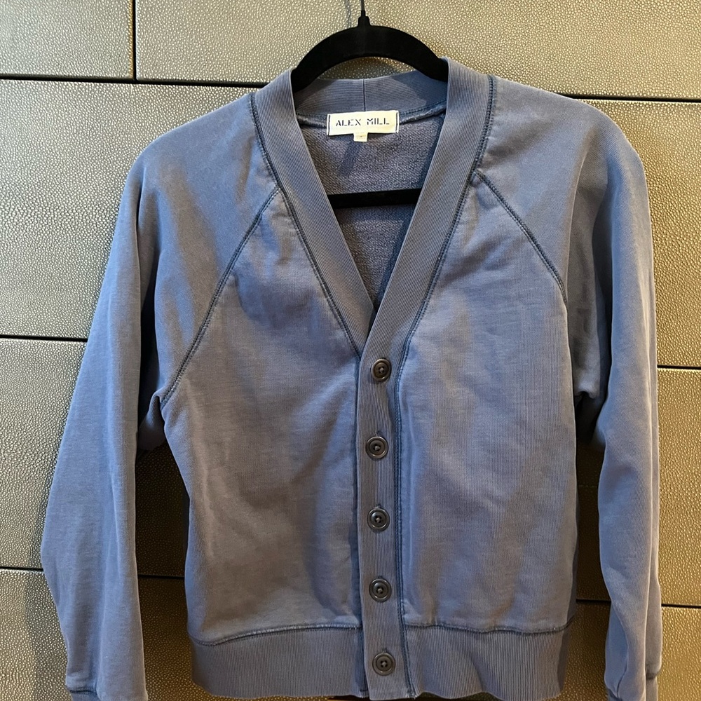 NWOT Alex Mill sweatshirt cardigan.